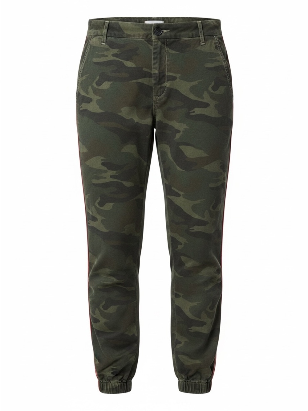 Sundry Camo Cargo Jogger Pants Side Stripe Ankle Zip Size 31 L y2k Streetwear